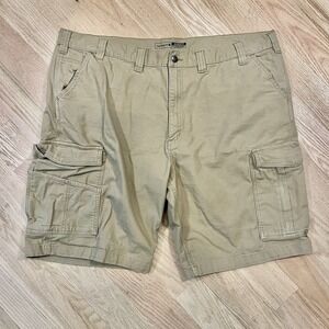 Carhartt Shorts Rugged Flex Relaxed Fit Khaki Men's Size 46 Canvas Workwear